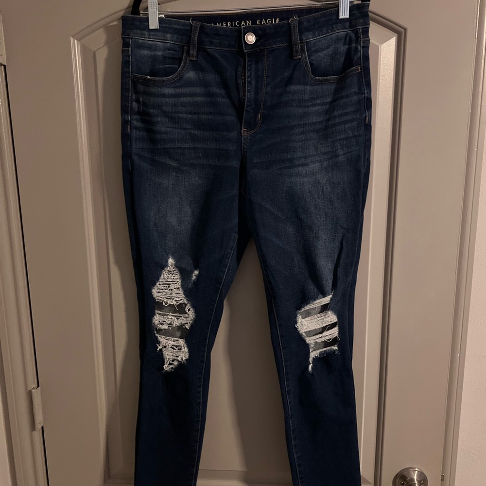 360 next level stretch high rise jegging from American eagle.